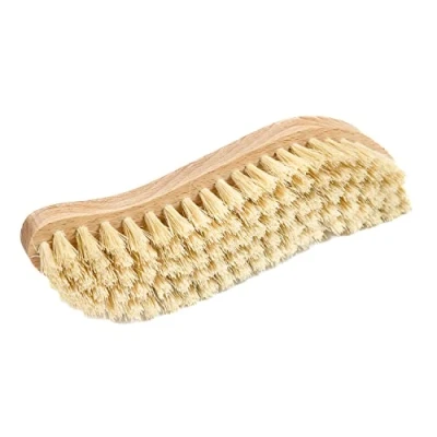 Afbeelding van Chinchilla® Schuurborstel van beukenhout, made in Germany, hoogwaardige borstel S vorm, reinigingsborstel, wortelborstel of schoenborstel, veelzijdig, duurzaam en plasticvrij