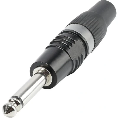 Afbeelding van Hicon HI J63MP B Jackplug 6.35 mm Stekker, recht Aantal polen: 2 Mono Zwart 1 stuk(s)