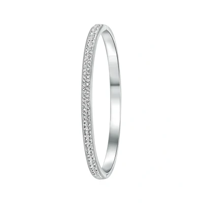 Afbeelding van Lucardi MIT Kristall Armband silvercoloured, Dames, Maat: One Size, Silver coloured