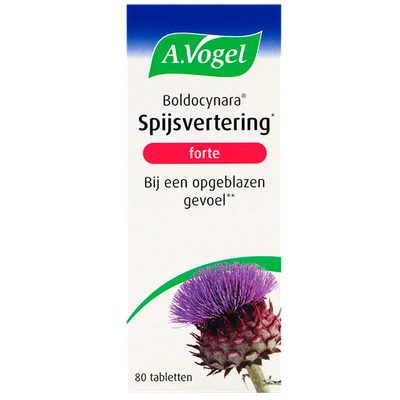 Afbeelding van A.Vogel Boldocynara Forte Opgeblazen Gevoel 80 tabletten