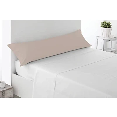 Afbeelding van Miracle Home Kussensloop, zacht en comfortabel, katoen, 50% polyester, beige, bed 90 cm