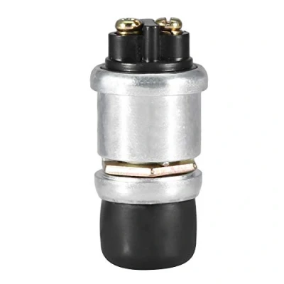 Afbeelding van Aramox drukknop start met 12 V, 2 pin V 20 A waterdichte schakelaar toetsschakelaar claxon robuuste voor autoschakelaar