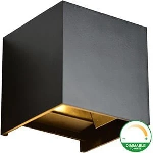 Afbeelding van LED CUBE 2x3W DIM TO WARM 2000K 3000K ZWART