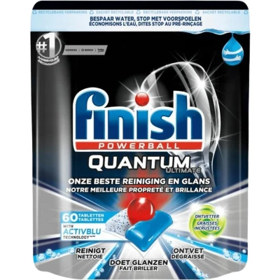 Afbeelding van Finish Vaatwastabletten Quantum Ultimate Powerball 60 Tabletten