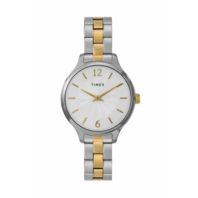 Afbeelding van Timex Quartz Analog Peyton Horloge, Dames, Maat: One Size, Two tone