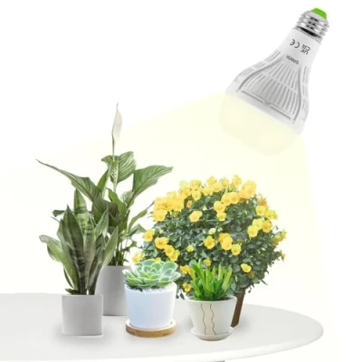 Afbeelding van SANSI nieuwe versie A21 15 W LED groeilicht E27 Verbeterd met volledig spectrum voor kamerplanten tuinieren, zaailingen in de tuin, bloemen, kassen