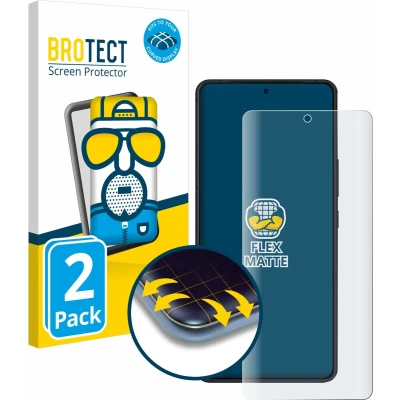 Afbeelding van BROTECT Screenprotector voor ASUS ROG Phone 8 Pro Folie Beschermfolie matte volledig dekking (2 Stuks)
