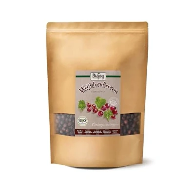 Afbeelding van Biojoy BIO Meidoornbessen, gedroogd en geheel (1 kg), voor het zetten van thee (Crataegus monogyna)