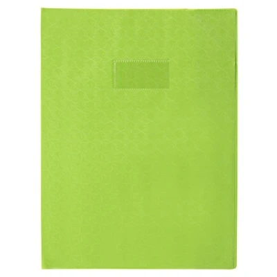 Afbeelding van Calligraphe 72225C Een Beschermhoes met groen ruitjes A4 21x29,7 cm 18/100e Etikethouder Ondoorzichtig PVC Merk van Clairefontaine