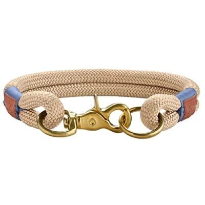 Afbeelding van HUNTER Sansibar Rantum halsband, hondenhalsband, modern, nautisch, 55 (L), beige