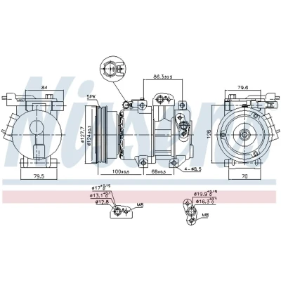 Afbeelding van Nissens Airco compressor 890232