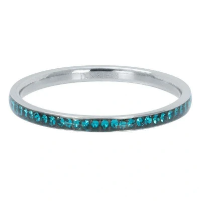 Afbeelding van zirconia turquoise iXXXi Vulring 2 mm Silver 19 / Zilver
