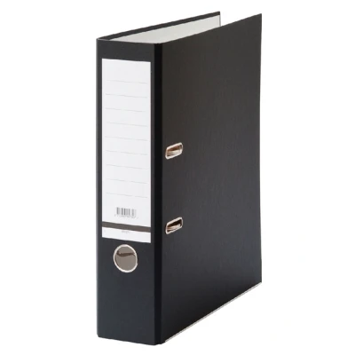 Afbeelding van Ordner Qbasic A4 80mm karton zwart