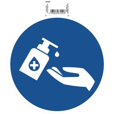 Afbeelding van Exacompta 67022E plakbord, gel, hand, 20 cm, blauw