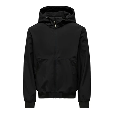 Afbeelding van Only &amp; Sons Onsbowie Lichte jas, Heren, Maat: XS, Black