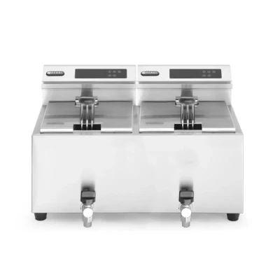 Afbeelding van Digitale Friteuse Hendi, Mastercook, 2x8L, Met Aftapkraan, 60,5x51,5x34,5(H)cm, 230V/2x3500W