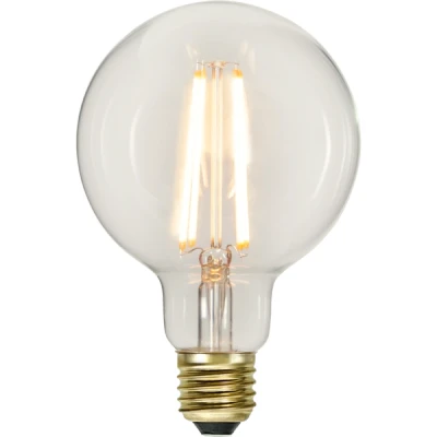 Afbeelding van 3 standen G95 lamp 6.5W Super Warm Wit (&lt; 2200K) Dimbaar met schakelaar step dimming