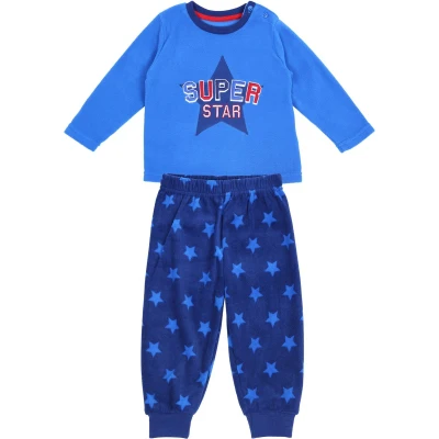 Afbeelding van Warme Blauwe Pyjama SUPER STAR