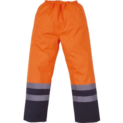 Afbeelding van Yoko Hi Vis waterproof over trousers YHVS46 Orange / Navy