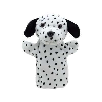 Afbeelding van The Puppet Company Dalmatiër Buddies Dieren Handpop, Zwart en Wit, 25 x 22 12 centimeter