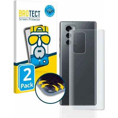 Afbeelding van BROTECT Screenprotector voor LG Wing (Achterkant) Folie Beschermfolie matte volledig dekking (2 Stuks)