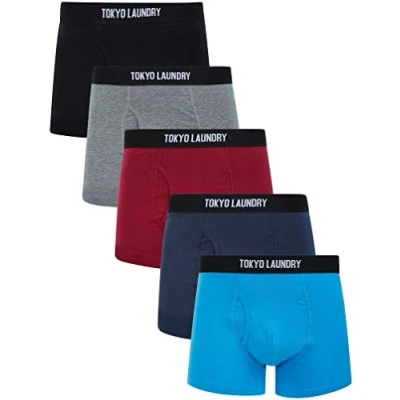 Afbeelding van Koman (5 Pack) Boxer Shorts Set in Multi Colour Tokyo Laundry XL