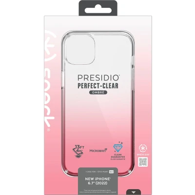 Afbeelding van Speck Presidio Perfect Clear Ombre Apple iPhone 14 Plus/15 Plus Vintage Rose with Microban