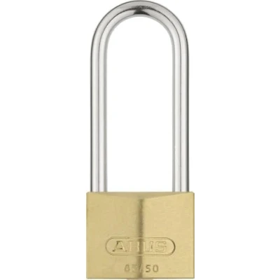 Afbeelding van ABUS Hangslot messing 85/50HB127 gl. 2745 gelijksluitend en met hoge beugel voor kelderdeuren, schuren nog veel meer weerbestendig gehard stalen veiligheidsniveau 7