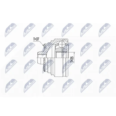 Afbeelding van Homokineet reparatie set, aandrijfas NTY NPZ BM 027