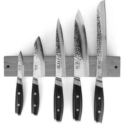 Afbeelding van Yaxell Tsuchimon 6 Delige Set met Walnoot Messenmagneet VG 10 Staal