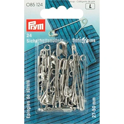 Afbeelding van Prym Safety Pins, Assorted Sizes, Metal, Sliver, 9.3 x 5.7 0.7 cm