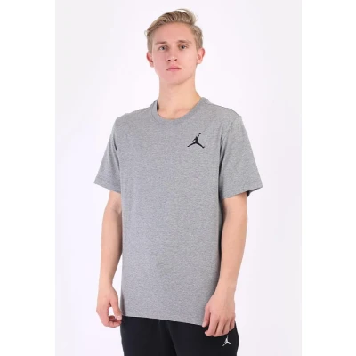 Afbeelding van Jordan Jumpman CREW Tshirt basic, Heren, Maat: XXL, Carbon heather/black