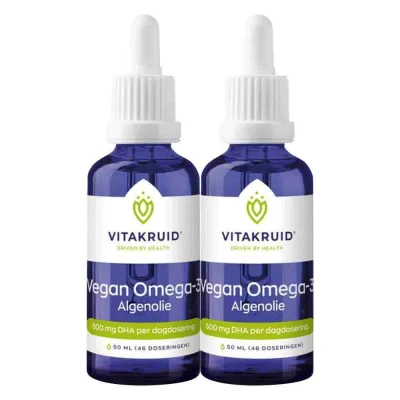 Afbeelding van 2x Vitakruid Vegan Omega 3 Algenolie 50 ml