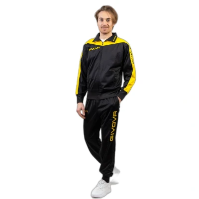 Afbeelding van Home Shop Italia Givova TR036 1007 4XL Roma triacetaat overall, zwart/geel,