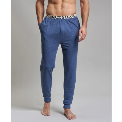 Afbeelding van TOM Tailor Lange Pyjamabroek, Heren, Maat: 52, Blau dunkel uni