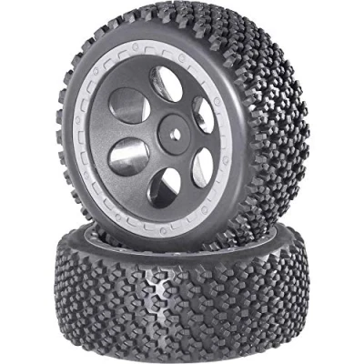Afbeelding van Reely 1:10 Buggy Complete wielen Rally Gatdesign Grijs 2 stuk(s)