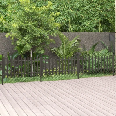 Afbeelding van vidaXL Hek met palen 3 st 614x80 cm HKC