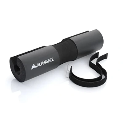 Afbeelding van ALPHAPACE barbell pad, zwart, nekbeschermer voor halterstang of stang, heupsteunkussen squat pad