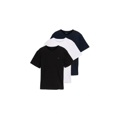 Afbeelding van TOM Tailor Triplepack Tshirts Tshirt basic, Heren, Maat: Medium, White