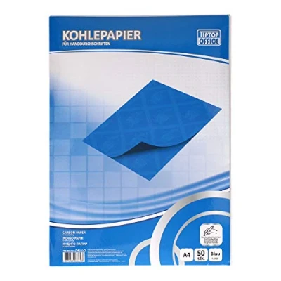 Afbeelding van TIPTOP OFFICE Koolpapier voor handschrift, blauw, 50 stuks