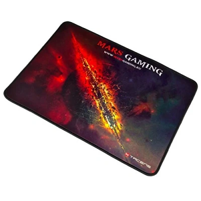 Afbeelding van Mars Gaming MMP1 muismat voor pc (hoogste precisie met elke muis, basis van natuurlijk rubber, maximaal comfort, versterkte randen, medium/35 x 25 cm)