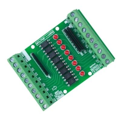 Afbeelding van Optocoupler Isolatie Board, 8CH Module DC 3.3V 5V 8 Kanaals PNP NPN Lage Hoge Niveau Output Signaal Converter