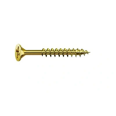 Afbeelding van SPAX Universele schroef, 5,0 x 110 mm, 200 stuks, kruiskop Z2, verzonken kop, gedeeltelijke schroefdraad, 4CUT, YELLOX A2L, 1081020501105