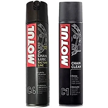 Afbeelding van 1 x MOTUL C1 Chain Clean Spray 400 ml + C4 Lube