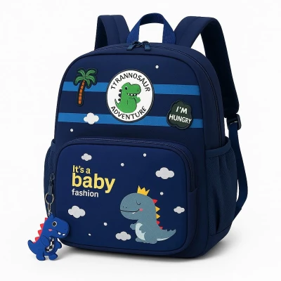 Afbeelding van rugzak , schooltas meisje, jongen, kind,licht, schooltas, meisjes, jongens, basisschool, 4 6 jaar, waterdicht, schattig, voor A4, rugleuning, kleuterschool, reizen, met borstband donker blauw
