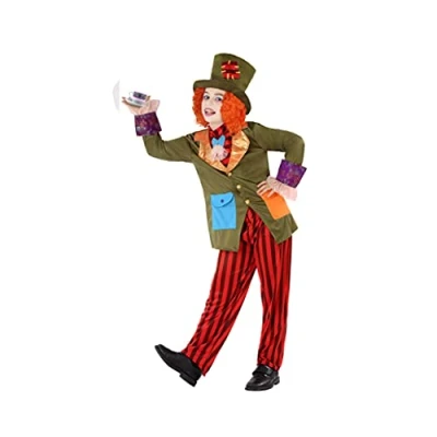 Afbeelding van Atosa 61291 Kostuum Mad Hatter Man Multicolor Alice in Wonderland, jongen, 3 4 jaar