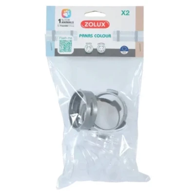 Afbeelding van Zolux Connectionkit Buizen Panas Dierenverblijf 6.5x21x6.4 cm Grijs Transparant