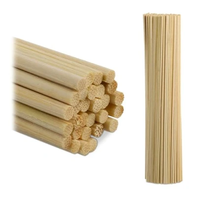 Afbeelding van Relaxdays bamboe stokken tonkinstokken plantensteun knutselen set van 500 30 cm
