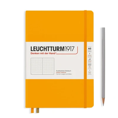 Afbeelding van Leuchtturm Notitieboek A5 Hardcover Rising Sun Gestippeld