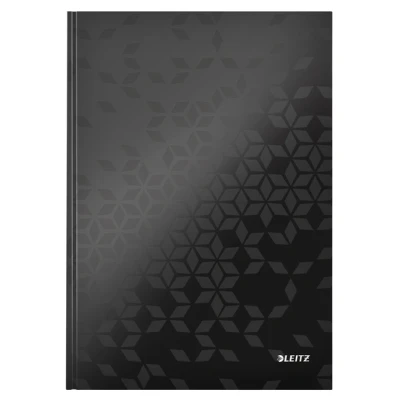 Afbeelding van Notitieboek Leitz WOW A4 160blz 90gr lijn zwart